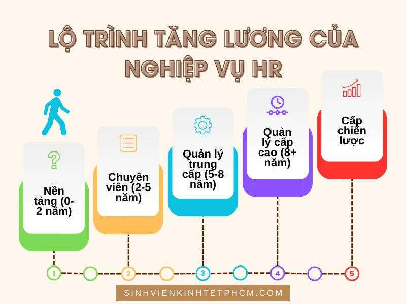 Lộ trình tăng lương của nghiệp vụ HR