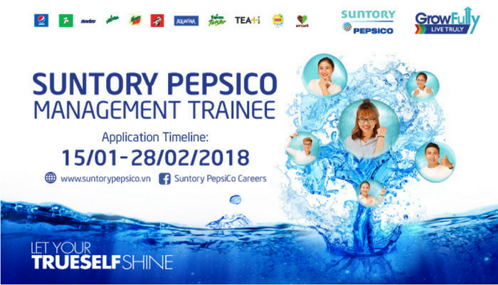 Quản Trị Viên Tập Sự Của Suntory PepsiCo 2018