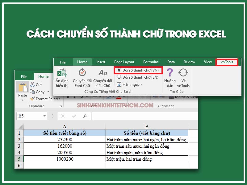 Chuyển đổi số thành chữ trong Excel: Giải phóng khả năng sáng tạo của bạn trong việc thiết kế bảng tính bằng cách chuyển đổi số thành chữ trong Excel. Thay vì chỉ đơn thuần hiển thị số, bạn có thể tạo ra các bảng tính độc đáo và sinh động hơn bằng cách chuyển đổi số thành chữ để thể hiện dữ liệu. Hãy xem hình ảnh và làm theo chỉ dẫn để thực hiện chức năng này trên Excel.